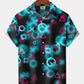Hawaiian Shirt / Adults / S Vintage Geometric 3D Gradient Space Movie Hawaiian Shirt