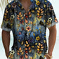 Vintage Gradient Oil Painting Vine Floral Hawaiian Vacation Hawaiian Shirt