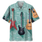 Vintage Guitar Hawaiian Shirt For Beach Days, Summer Outings, And Thoughtful Gift Giving