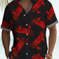 Vintage Holiday Mens Crab Sea Life Hawaiian Shirt