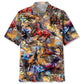 Vintage Horse Harness Racing Hawaiian Shirt For Coastal Travel, Casual Events, And Comfortable Summer Wear