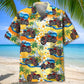 Vintage Motorcycle Hawaiian Shirt For Road Trip Adventures, Resort Days, And Comfortable Everyday Wear