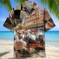 Vintage Road Racing European Hawaiian Shirt
