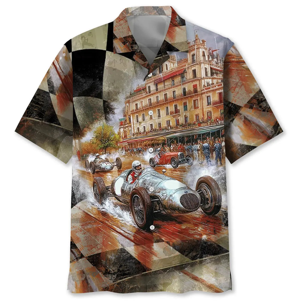 Hawaiian Shirt / Adults / S Vintage Road Racing European Hawaiian Shirt