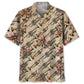 Vintage Rose Trumpet Hawaiian Shirt For Tropical Holidays, Outdoor Gatherings, And Everyday Comfort