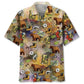 Vintage Seamless Hiking Hawaiian Shirt For Tropical Holidays, Outdoor Gatherings, And Everyday Comfort
