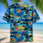 Vintage Tropical Kayaking Hawaiian Shirt For Beach Days, Weekend Events, And Thoughtful Gift Giving