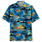 Vintage Tropical Kayaking Hawaiian Shirt For Beach Days, Weekend Events, And Thoughtful Gift Giving