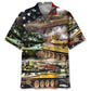 American Vintage Military Vehicles Hawaiian Shirt For Heritage Inspired Events, Beach Travel, And Thoughtful Gifting