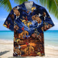 Vintage Wild West Cowboy Rodeo Show Hawaiian Shirt For Coastal Travel, Casual Events, And Comfortable Summer Wear