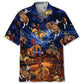 Vintage Wild West Cowboy Rodeo Show Hawaiian Shirt For Coastal Travel, Casual Events, And Comfortable Summer Wear