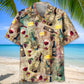 Vintage Wine Hawaiian Shirt For Tropical Holidays, Outdoor Gatherings, And Everyday Comfort