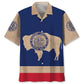 Vintage Wyoming The Equality State Hawaiian Shirt For Tropical Holiday, Beach Travel, And Relaxed Resort Style
