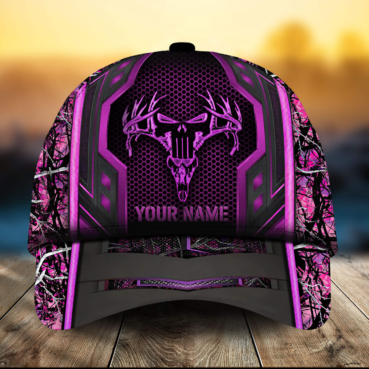 Skull Hunting Personalized Classic Cap For Beach Vacations Outdoor Trips And Everyday Comfort