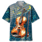 Hawaiian Shirt / Adults / S Violin Vintage Blue Hawaiian Shirt