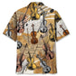 Vintage Violin Newspaper Hawaiian Shirt For Tropical Holidays, Outdoor Gatherings, And Everyday Comfort