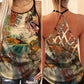 Violin Love And Life Hollow Tank Top For Music Activities And Travel Style
