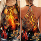 Violin Love And Life Hollow Tank Top For Dance Sessions And Casual Style