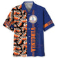 Virginia Heritage Football Hawaiian Shirt For Coastal Travel, Casual Events, And Comfortable Summer Wear