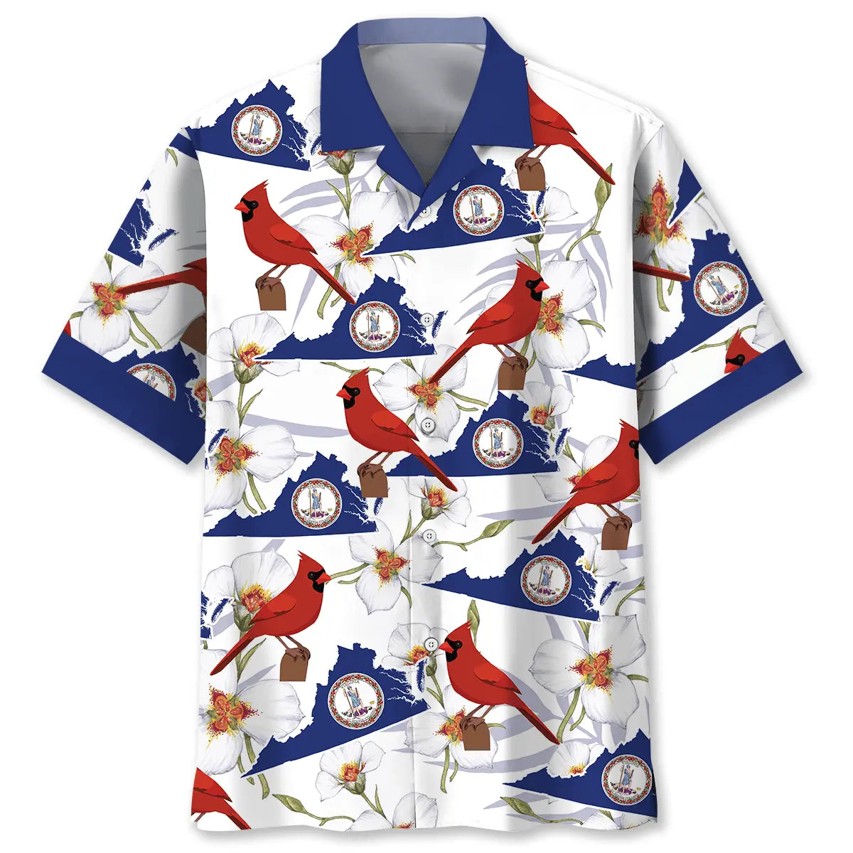 Virginia State Proud Hawaiian Shirt For Tropical Retreat, Island Adventure, And Warm Weather Fashion