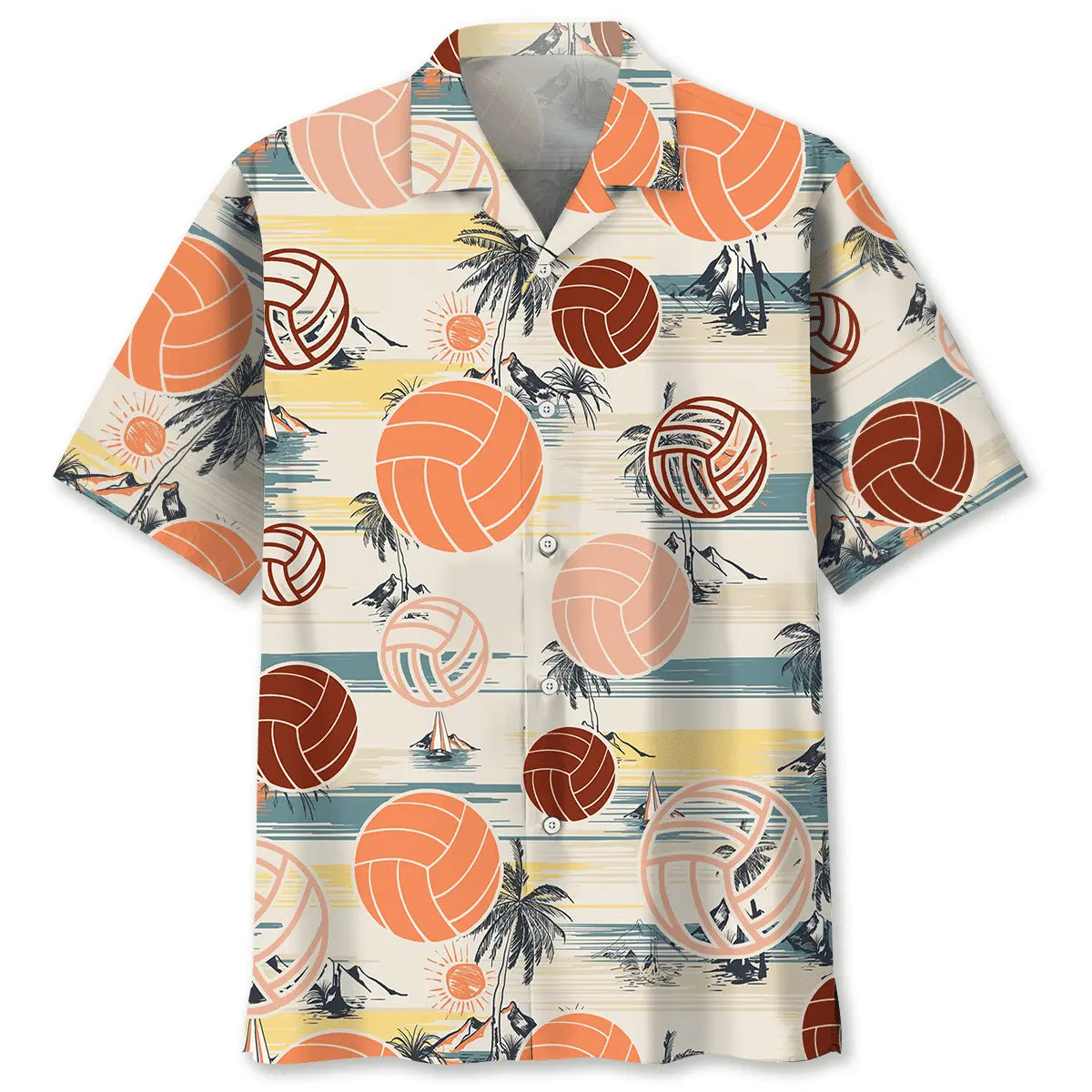 Volleyball Beach Hawaiian Shirt For Beach Days, Coastal Adventures, And Thoughtful Gift Giving