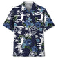 Volleyball Blue Nature Hawaiian Shirt For Resort Trips, Coastal Parties, And Warm Weather Style
