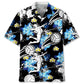 Volleyball Blue Nature Hawaiian Shirt For Summer Vacation, Beach Travel, And Casual Wear