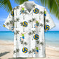 Volleyball Coconut Hawaiian Shirt For Island Vacations, Resort Wear, And Relaxed Seasonal Style