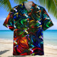 Colorful Volleyball Hawaiian Shirt For Coastal Travel, Casual Events, And Comfortable Summer Wear