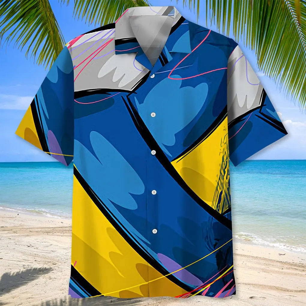Colorful Volleyball Hawaiian Shirt For Beach Days, Summer Outings, And Thoughtful Gift Giving