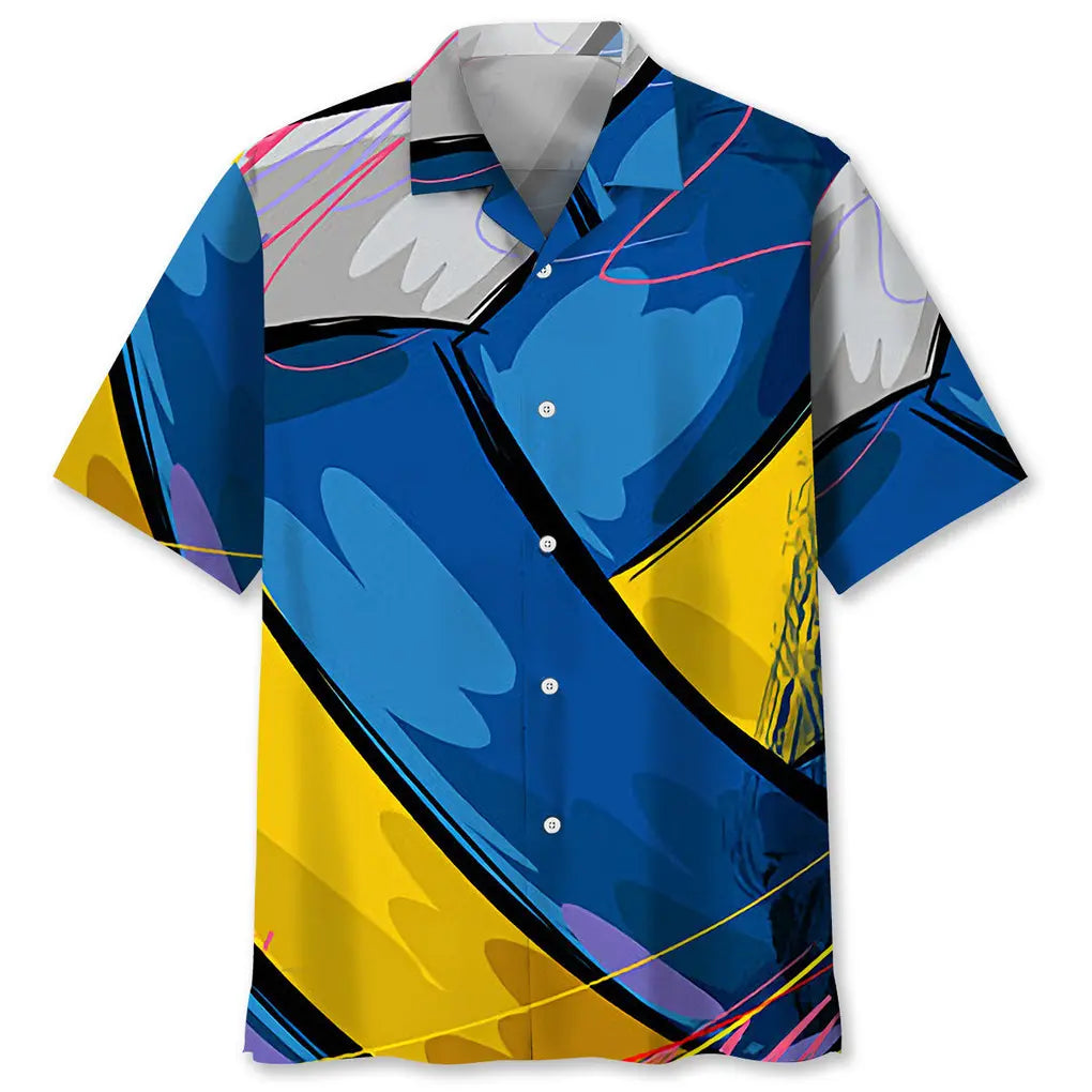 Colorful Volleyball Hawaiian Shirt For Beach Days, Summer Outings, And Thoughtful Gift Giving