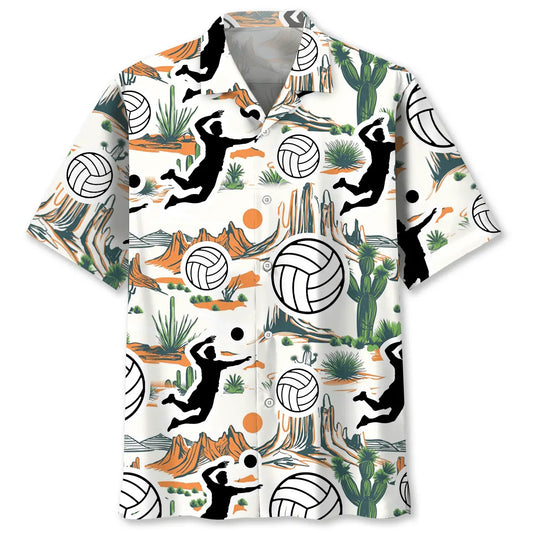 Volleyball Desert Hawaiian Shirt For Beach Days, Summer Outings, And Thoughtful Gift Giving