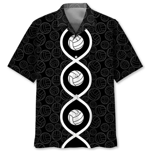 Volleyball DNA Hawaiian Shirt For Island Vacations, Resort Wear, And Relaxed Seasonal Style