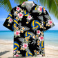 Floral Volleyball Hawaiian Shirt For Coastal Travel, Casual Events, And Comfortable Summer Wear