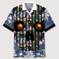Floral Volleyball Skull Hawaiian Shirt For Creative Adventures, Beach Travel, And Bold Warm Weather Wear