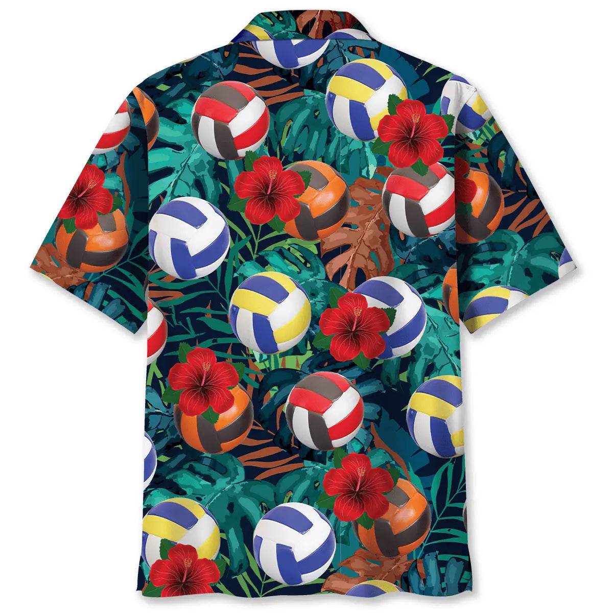 Volleyball Flowers Balls Hawaiian Shirt