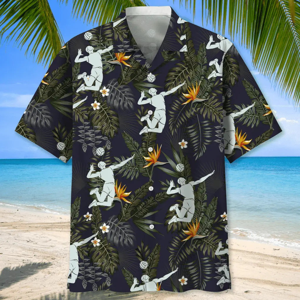 Volleyball Nature Hawaiian Shirt For Tropical Holidays, Outdoor Gatherings, And Everyday Comfort