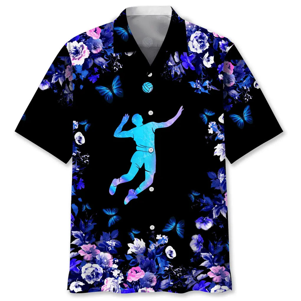 Volleyball Nature Hawaiian Shirt For Island Vacations, Resort Wear, And Relaxed Seasonal Style