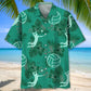 Volleyball Kelly Green Hawaiian Shirt For Island Vacations, Resort Wear, And Relaxed Seasonal Style