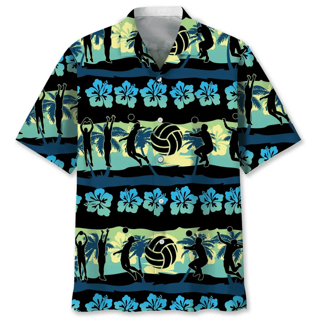 Volleyball Nature Beach Hawaiian Shirt For Tropical Holidays, Outdoor Gatherings, And Everyday Comfort