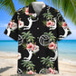 Floral Volleyball Nature Hawaiian Shirt For Resort Trips, Coastal Parties, And Warm Weather Style