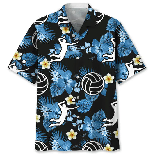 Volleyball Nature Hawaiian Shirt For Beach Days, Summer Outings, And Thoughtful Gift Giving