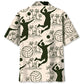 Volleyball Palm Tree Hawaiian Shirt For Tropical Holidays, Resort Trips, And Relaxed Coastal Style