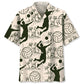 Volleyball Palm Tree Hawaiian Shirt For Tropical Holidays, Resort Trips, And Relaxed Coastal Style