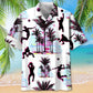 Volleyball Palm Trees Hawaiian Shirt For Tropical Holidays, Outdoor Gatherings, And Everyday Comfort
