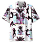 Volleyball Palm Trees Hawaiian Shirt For Tropical Holidays, Outdoor Gatherings, And Everyday Comfort