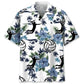 Volleyball White Nature Hawaiian Shirt For Resort Trips, Coastal Parties, And Warm Weather Style