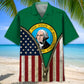 Washington Heritage Flag Hawaiian Shirt For Beach Days, Summer Outings, And Thoughtful Gift Giving
