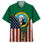 Washington Heritage Flag Hawaiian Shirt For Beach Days, Summer Outings, And Thoughtful Gift Giving