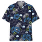 Water Polo Blue Nature Hawaiian Shirt For Resort Escape And Comfortable Travel Wear